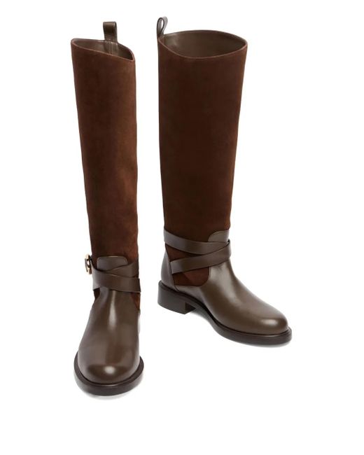 Stuart Weitzman Brown Benni Riding Boots