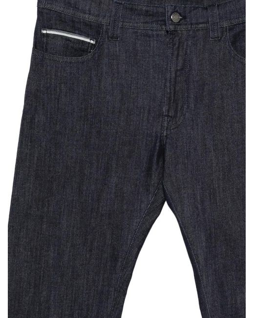 Canali Blue Five-Pockets Jeans for men