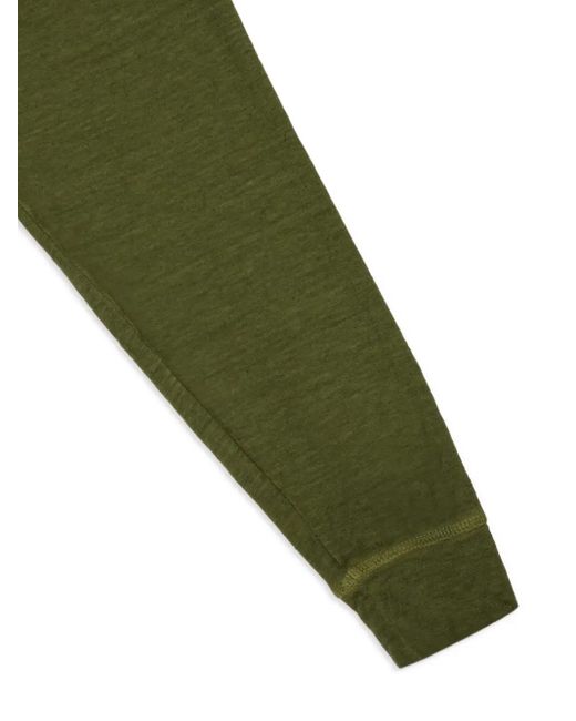 Felpa Con Cappuccio di 120% Lino in Green da Uomo