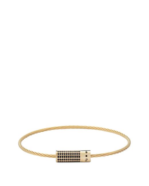 Le Gramme Metallic Le 9G Cable Diamond Bracelet