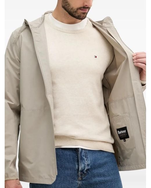 Barbour Natural Newhill Hooded Zip-Front Jacket for men
