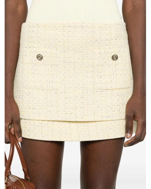 Maje Natural Minirock Aus Tweed