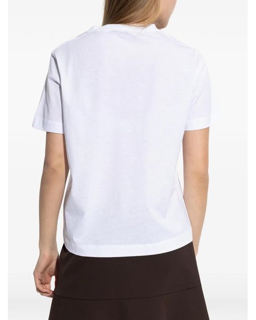 Samsøe & Samsøe White Floral-Print T-Shirt