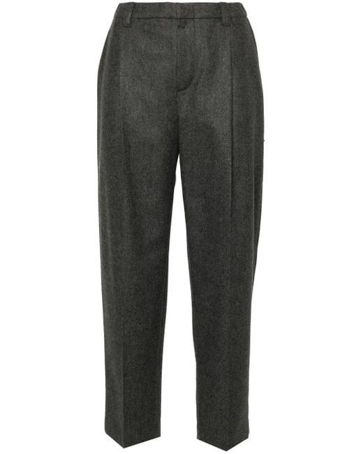 Brunello Cucinelli Cropped Broek in het Gray