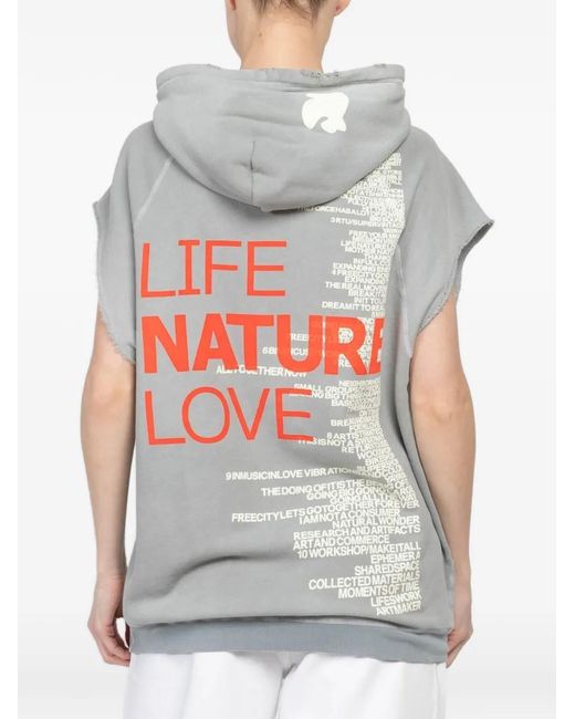 Freecity Gray Hooded Sleeveless Hoodie