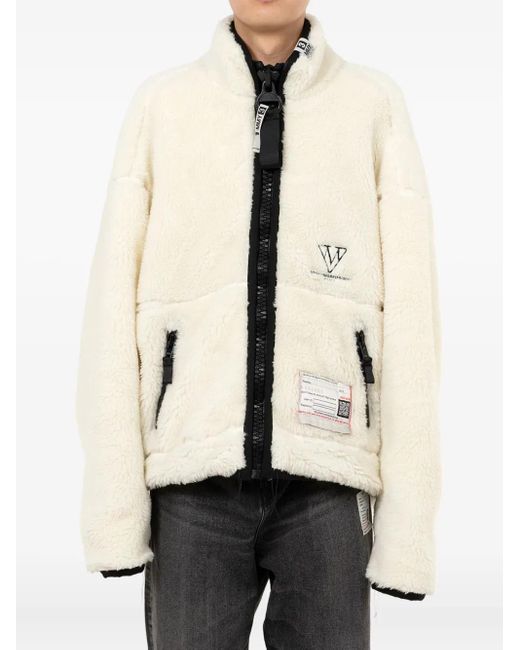 Maison Mihara Yasuhiro Natural Fleece Zip-Up Jacket for men