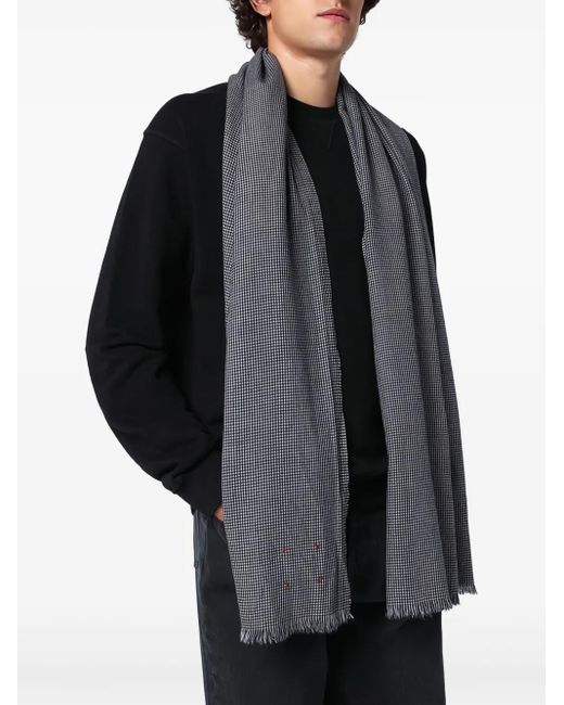 Destin Gray Wool Scarf for men