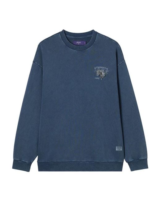 Sudadera con bordado de caballo AFTERMATHS de hombre de color Blue