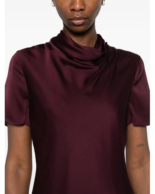 Staud Purple Iris Mini Dress