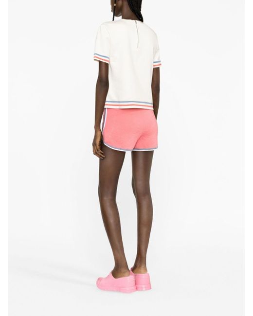 Fendi Shorts Met Logoprint in het Pink