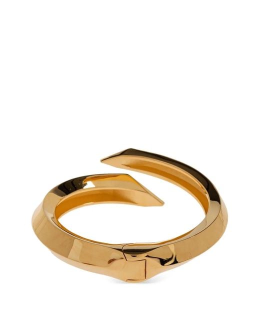 Versace Metallic Crystal-Embellished Geometric Bracelet