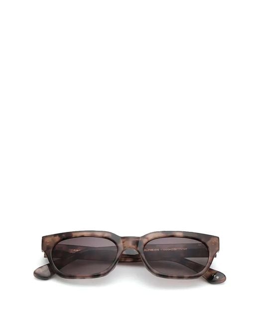 A.Kjærbede Brown Bror Square-Frame Sunglasses