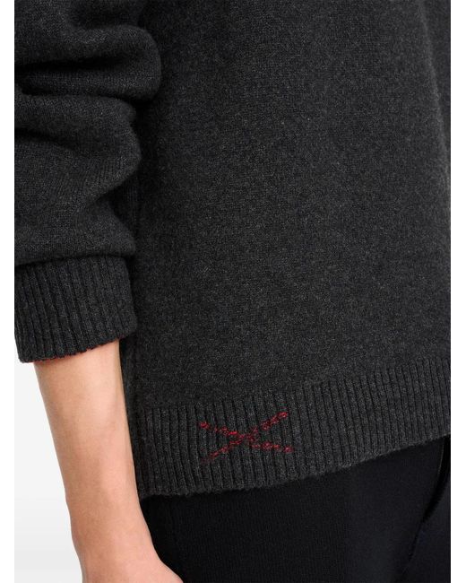 Barrie Doppelseitiger Kaschmirpullover in Black für Herren