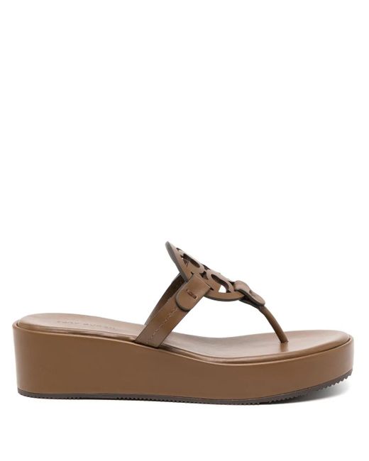 Tory Burch Brown Miller Sandals