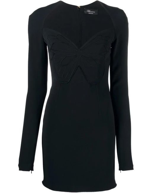 Blumarine バタフライ ミニドレス Black
