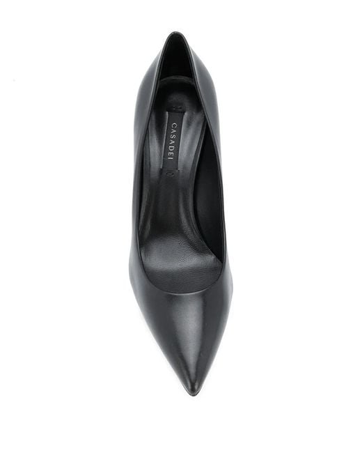 Casadei Black Pointed Toe Pumps