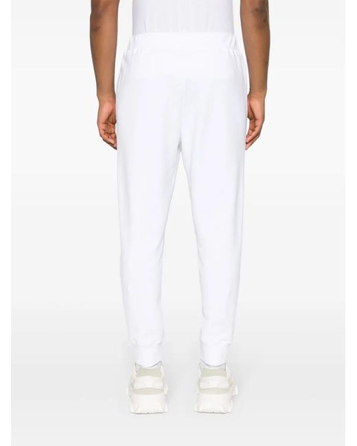 DSquared² White Icon-Print Cotton Track Pants for men