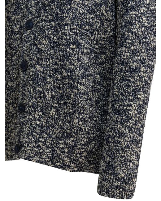 NN07 Gray Button Cardigan for men