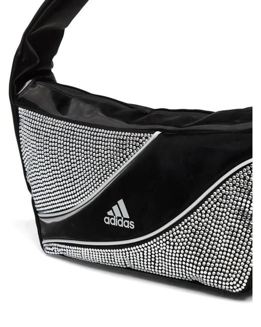 Adidas Black Small Rhinestone Tote Bag