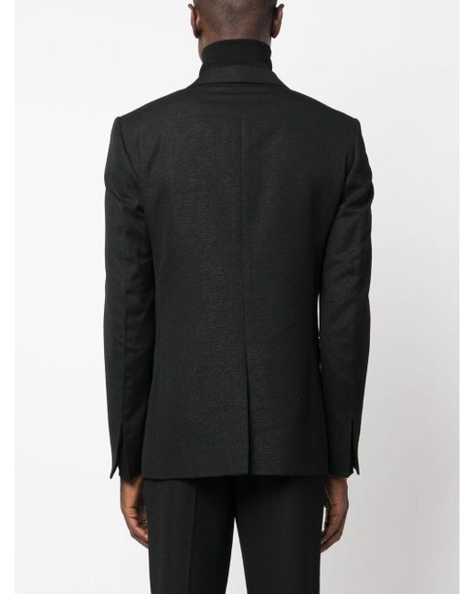 Givenchy Black Single-breasted Wool Blazer for men