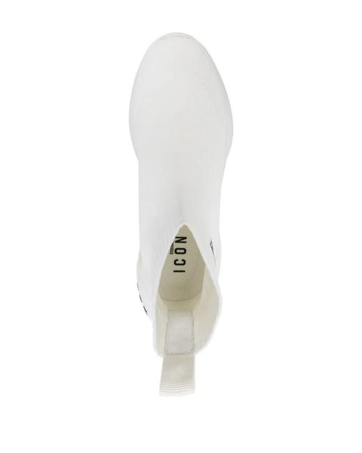 DSquared² White Icon Fly Sneakers