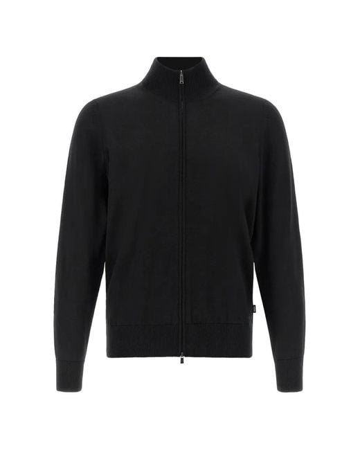 Boss Black Zip-Up Sweater for men