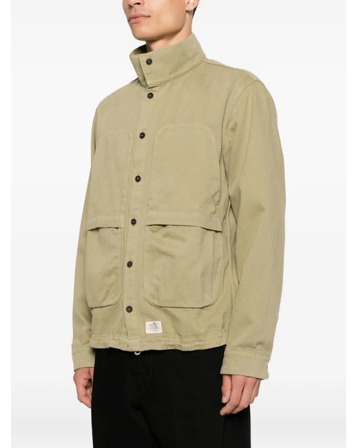RANRA Natural Button-Fastening Flap-Pocket Jacket for men