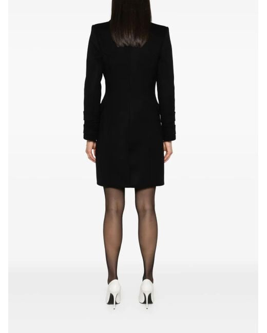 Balmain Jas Met Dubbele Rij Knopen in het Black