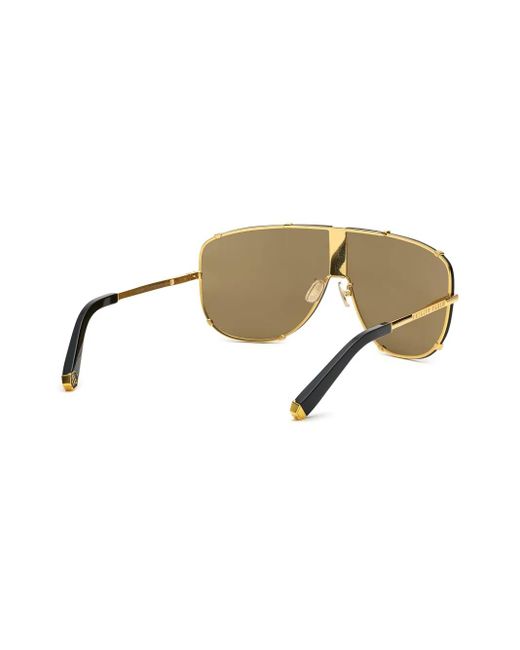 Philipp Plein Natural Oversize-Frame Sunglasses