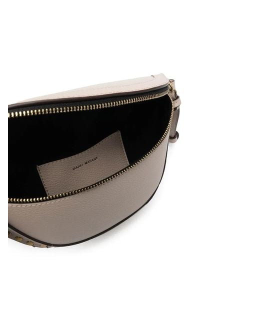 Isabel Marant Gray Studded Leather Belt Bag