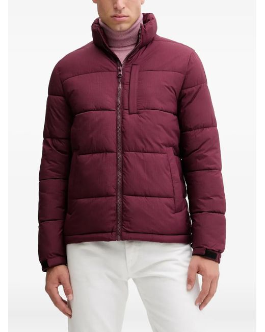 Benetton Gewatteerd Jack Met Rits in het Red voor heren