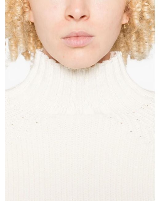 Top Balloon Con Collo Rialzato di Sportmax in White
