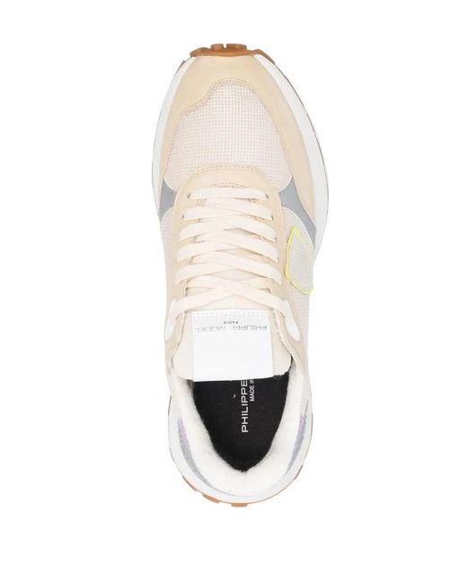 Philippe Model White Colour-Block Low-Top Sneakers