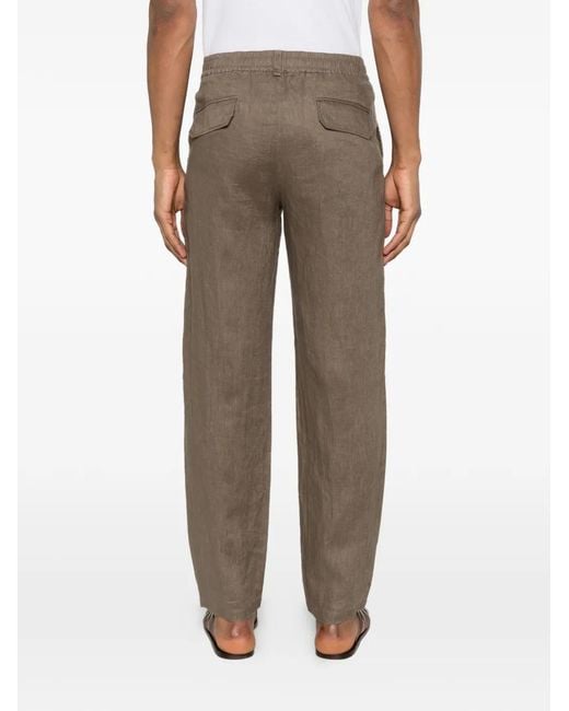 DUNO White Elasticated Trousers for men