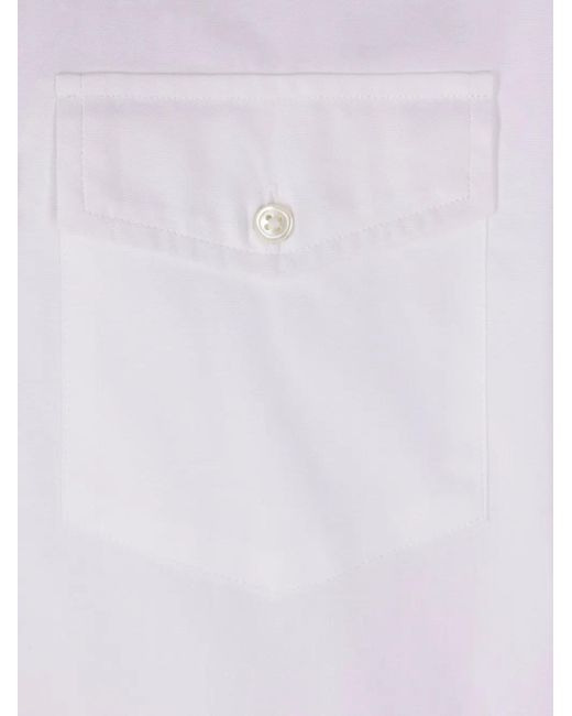 J.Press White Button-Down Pocket Shirt for men