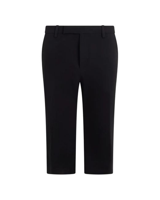 Philosophy Di Lorenzo Serafini Black Straight-Cut Cropped Trousers