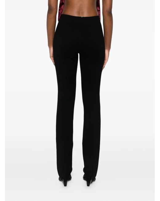 Pantalones rectos de punto Sportmax de color Black