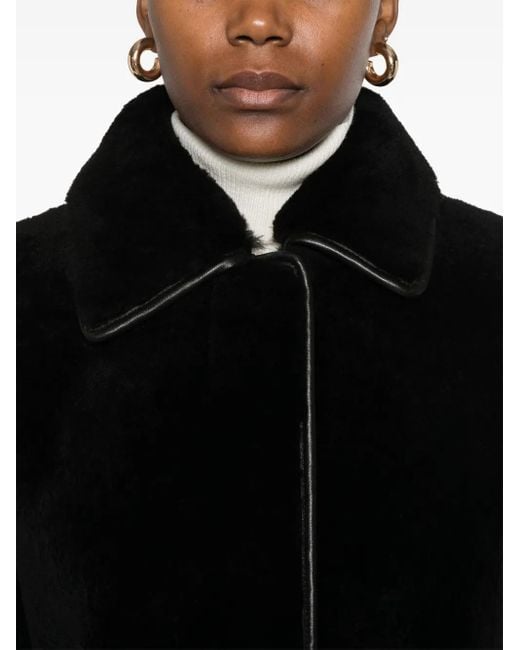 Totême Black Shearling Jacket