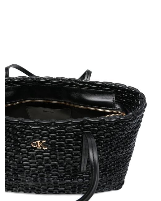 Calvin Klein Black Sac Cabas Plissé