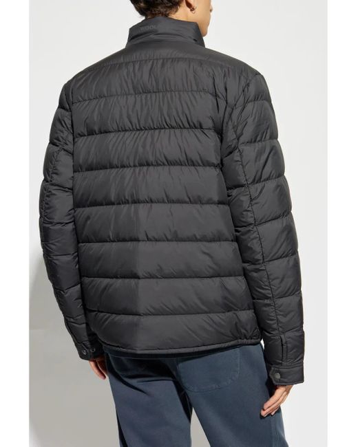 Woolrich Gray Zipped Quilted Jacket for men