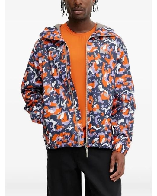 Helly Hansen Purple Camouflage-Print Hooded Jacket for men