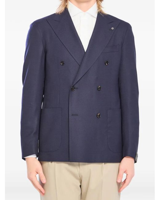 Corneliani メンズ ブルー シングルジャケット 【公式通販】