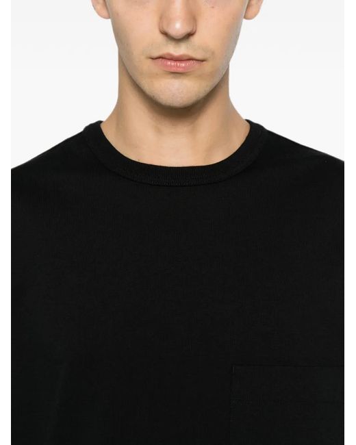 Lemaire Black Sweat À Poche Poitrine for men