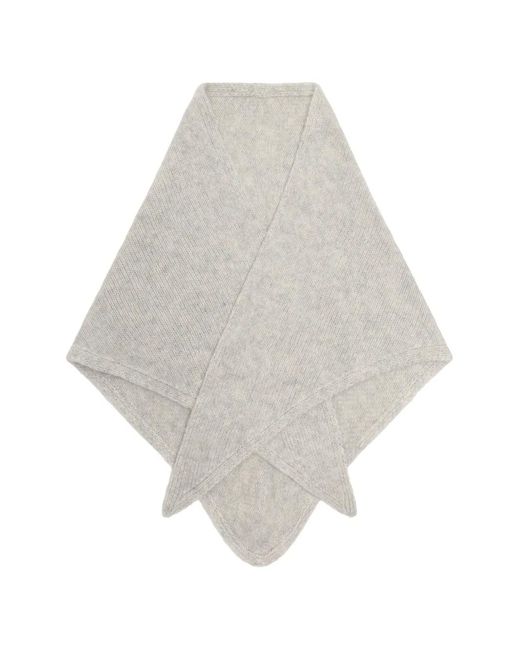 EMERSON RENALDI White Knitted Triangle Scarf