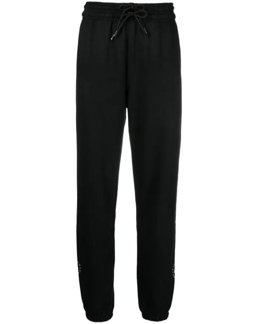 Adidas By Stella McCartney Black Logo-Print Track Pants
