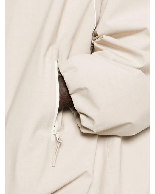 Lacoste White Hooded Piped Jacket