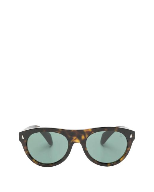Moncler Green Tortoiseshell-Effect Sunglasses