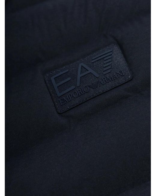EA7 Blue Quilted Insulated Gilet for men