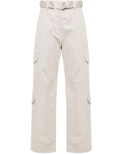 MSGM Natural Belted Cargo Trousers