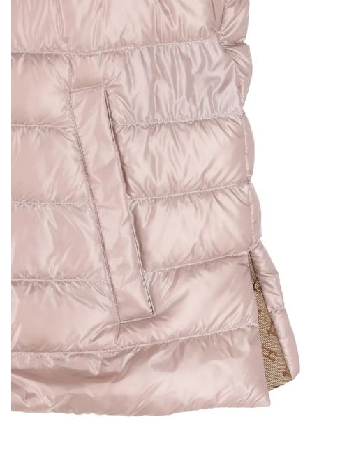 Herno Pink Hooded Puffer Gillet